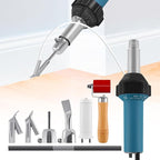 Iglobalbuy 1500W Hot Air Plastic Welder Plastic Welding Roofing Kit Vinyl PVC TPO Welding Handheld Plastic Hot Air Heat Gun Welding Torch with Various Nozzles