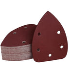 800 Grit Mouse Sander Sandpaper, Jamiikury 5 Hole Detail Sander Sandpaper Palm Sander Paper Mouse Sanding Pads Hook and Loop Sanding Sheets - Pack of 50