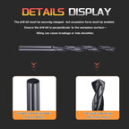 Drill Bit, 11/32" Cutting Diameter, 4241 HSS Nitriding Black 118° Cutting Angle Versatile Jobber Bits - (Applications: for Drilling Plastic Wood Soft Metal), 6-Pieces