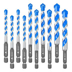 Carbide Drill Bit Set - Dry Drill Bit Set for Masonry, Concrete, Bricks, Wood, Plastic etc(6 * 4/8 * 2/10 * 2/12 * 2MM Quick-fit Shank)
