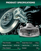 SCITOO 19B1334 Front Right Disc Brake Caliper Assembly w/Bracket For Acura For CL 1997-1999,For Honda For Accord 1990-1997