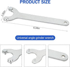 2-Pack 49-96-7215 Spanner Wrench Fits for Milwau-kee 2881-20, 6117-30, 6117-31, 6121-30, 6121-31, 6124-30, 6124-31, 6141-31 & 6142-31 Multiple models of Angle Grinders