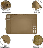 Gun Cleaning Mat, Premium Magnetic Pad With Organizer Parts Tray, Anti-Slip Rubberized Pistol Mat, Protective Workbench Mat for Gun Cleaning (16.5"x 10.43")