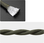 Outdoor Rope for Marine, Hunting, Boating, Fishing, Rafting, Camping, Hiking, Anchor, Mooring, Floating, Dock Lines, Kayak, Canoe, Rescuing, Knotting Practice 5/16 in x 15 ft Army Green