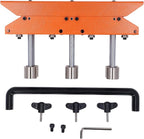 3 Station Roller, 0-90 ° Angle Large Radius Sheet Roller Bender, Aluminum Standing Seam Roofing Tools (Brown)
