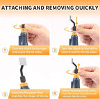 Reciprocating Sander, Variable Speed and USB Charging with LED Light, Pen Sander With 6pcs Sanding Head, Fit for Sanding, Polishing, Finishing, DIY Crafts