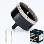2-3/4 inch Diamond Hole-Saw Bits with Pilot Drill Bit -2-3/4" Diamond Tipped Tile Hole Saws with Guiding Bit Accurate Drilling for Porcelain Tile Ceramic Pottery Granite Stone Glass Bottles 70mm