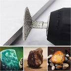 Stone Carving Set Diamond Burr Bits Compatible with Dremel, 17PCS Polishing Kits Rotary Tools Accessories with 2.35mm 3mm Shank T Shape for Carving, Engraving, Grinding, Stone, Rocks, Jewelry, Glass