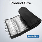 AC Pipe Cover Insulation Sleeve, 72x10.2in Universal HVAC Line Set Cover, Heavy-Duty 600D Oxford Waterproof with Reflective Foil, Prevents Freezing & Condensation for Mini Split/Heat Pump Lines