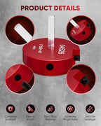Saker PVC Pipe Reamer Kit, PVC Fitting Saver with 1-1/4inch,1-1/2inch, 2inch,3inch,4inch Head, For SCH40, ABS Pipe,CPVC Perfect for Plumbing Repairs, Fits Standard 1/2" Drill