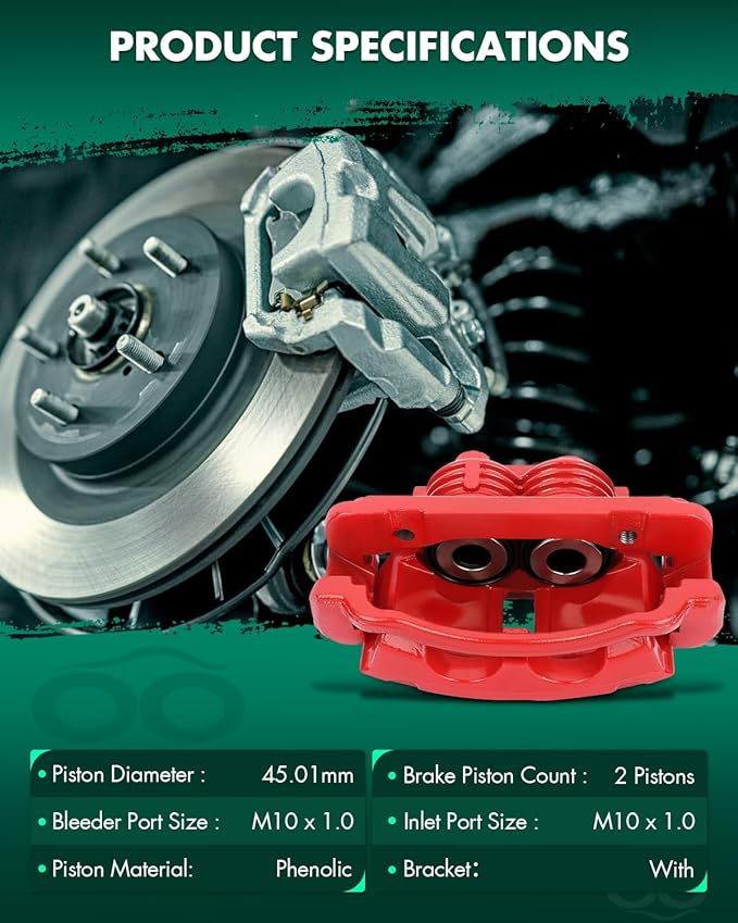 SCITOO Front Left+Right Brake Calipers With Bracket 18-B4722 18-B4723 Compatible For Ford For Mustang 1999-2002