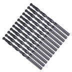 Drill Bit, 5.9mm Cutting Diameter, 4241 HSS Nitriding Black 118° Cutting Angle Versatile Jobber Bits - (Applications: for Drilling Plastic Wood Soft Metal), 12-Pieces