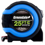 Greendale - 3 Pack - Tape Measures 25 ft - Easy to Read Fractions to 1/8th inch - Magnetic Tip - Thumb and Quick Lock - Autowind - Belt Clip - Blue - Measuring Tape Retractable