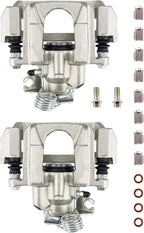 Torchbeam 2PCS Rear Driver and Passenger Side Brake Caliper For Ford Lincoln for 2011-2019 Explorer, 2013-2019 Taurus 3.5L, 2010-2014 Flex, 2010-2014 MKT, Disc Brake Caliper Replace # 18B5263+18B5262