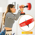 Hole Saw Heavy Duty bit Hex Shank,Hole Saw HSS with Arbor Bi-Metal & Heavy Duty Hole Saw Cutter for Wood Corn Hole Boards Plastic Drywall (φ165)