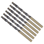 Drill Bit, 4mm Cutting Diameter, 4341 HSS Gold and Black 118° Cutting Angle Number Jobber Bits - (Applications: for Drilling Soft Metal Plastic Wood), 6-Pieces