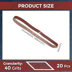 10 Pcs Sanding Belts 2 x 72 Inch 40 Grit Aluminum Oxide Abrasive Sandpaper for Belt Sander Metal Grinding Wood Working Weld Rust Removal