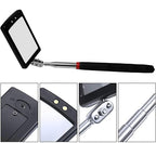 Lan-He Telescoping Inspection Mirror with 2 LED Lights extendable Machine Tool Inspection Mirrors 360 Swivel for Extra Viewing Dead Angle,Line of Obstacle Area Mechanic Automotive Gifts (12pcs)
