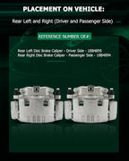 SCITOO 18B4895 18B4894 Rear Left & Right Disc Brake Calipers Assembly w/Bracket For Dodge For Ram 1500 2006-2008,For Dodge For Ram 2500 2003-2008,For Dodge For Ram 3500 2003-2008