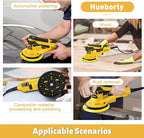 Electric Random Orbital Sander Brushless Motor Powerful 350W Polisher Sander 6-Inch 10000 RPM Variable Speed Tool for Sanding Walls and Wood, Rust Removal, Car Polishing Ect