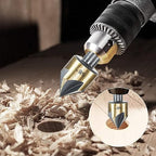 Countersink Drill Bit Set, 5 Pieces High Speed Steel 82 Degree 5 Flute 6mm Round Shank Mill Cutter Bit Countersink in Sizes 3/8" Set with Carrying Case.