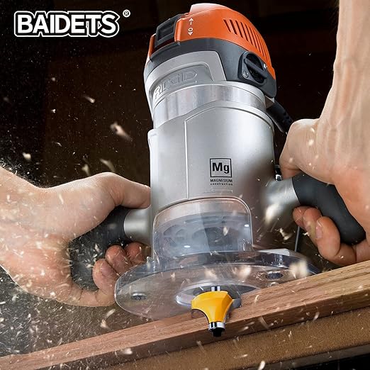 Router Bits Set 1/4 Inch Shank - BAIDETS 15 Pieces 1/4" Tungsten Carbide Router Bits, Woodwork Tools