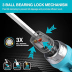 DURATECH Ratcheting Screwdriver, 12-in-1 Multi-bit Screw Drivers, Premium S2 Steel, Innovated Bits Quick-Load Mechanism, with Phillips, Slotted, Torx, Square Bits Stored in Handle