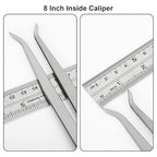 Acrux7 3Pcs 8 Inch Long Spring Caliper Set, Carbon Steel Outside Divider Caliper Compass, Calipers Measuring Tool for Wood Turning Lathe Projects