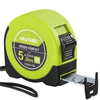 HAUTMEC Tape Measure 16ft with Dual Scale Metric and Imperial 1/8 Fractions Measuring Tape Compact Economical for Home DIY Renovations Crafting Quick Fixes HT0314-TM