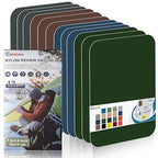 7.9x3.9 inch 12 PCS Nylon Repair Patch Nylon Repair Tape Self Adhesive Fabric Tapes Outdoor Camping Gear Fabric kit for Tent, Umbrella, Down Jackets, Sleeping Bag, Knapsack (Color Set A)