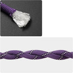 Outdoor Rope for Marine, Hunting, Boating, Fishing, Rafting, Camping, Hiking, Anchor, Mooring, Floating, Dock Lines, Kayak, Canoe, Rescuing, Knotting Practice 5/16 in x 15 ft Purple