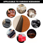 Leather Repair Patch Self-Adhesive Leather Patches for Furniture Couch Sofa Car Seats, PU Vinyl Leather Repair Tape Kit to Fix Office Chairs, Cabinets, Handbags (Brown, 3.9 X 78.7 inch)