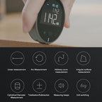 Digital Tape Measure, 328ft Electronic Rolling Ruler with 1.8inch LCD Display, Rechargeable Small Smart Long Distance Rolling Measuring Tool for Flat Curved Diameter