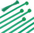 PATIKIL Cable Zip Ties 8 Inch, 100 Pcs Self-Locking Nylon Wire Tie Wraps Heavy Duty Cord Management with 50 lbs Tensile Strength for Indoor and Outdoor, Green (0.1"W)
