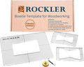 Rockler Bow Tie Inlay Kit w/Frame, Bit, & Bushing - Decorative Router Templates for Woodworking - Transparent Butterfly Inlay Template Set - 3-in-1 Acrylic Router Inlay Kit for Precise Cuts