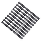 Drill Bit, 9.5mm Cutting Diameter, 4241 HSS Nitriding Black 118° Cutting Angle Versatile Jobber Bits - (Applications: for Drilling Plastic Wood Soft Metal), 10-Pieces