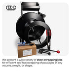 IDL Packaging C-3104 Double-Notched Front-Action Sealer/Crimper for 1/2" Steel Strapping - Hard and Durable Steel Construction - Professional Gear with High-Strength Sealing Action