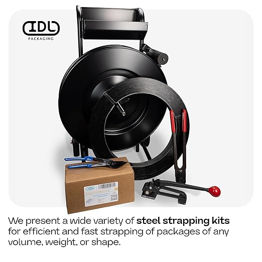 IDL Packaging C-3105 Double-Notched Front-Action Sealer/Crimper for 5/8" Steel Strapping - Hard and Durable Steel Construction - Professional Gear with High-Strength Sealing Action