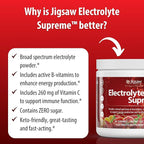 Jigsaw Health Electrolyte Supreme | Broad Spectrum of Electrolytes + Trace Minerals | Fruit Punch Flavor | 60 Servings (Jar)