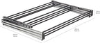 Amazon Basics Foldable Portable Laundry Drying Rack for Indoor Air Drying Clothing, 14.5 x 29.5 x 41.8 inches (LxWxH), Chrome Silver