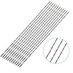 Scroll Saw Blade, 12 Pcs Spiral Scroll Saw Blades for Wood Metal Plastic Cutting Sawing Carve (#6)