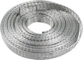 Tinned Copper Wire Shielding Sleeve, Expandable Ground Strap Wiring Braided Sleeving Metal Mesh Sheathing Cabling Wiring Protector (5/16inch - 36ft)