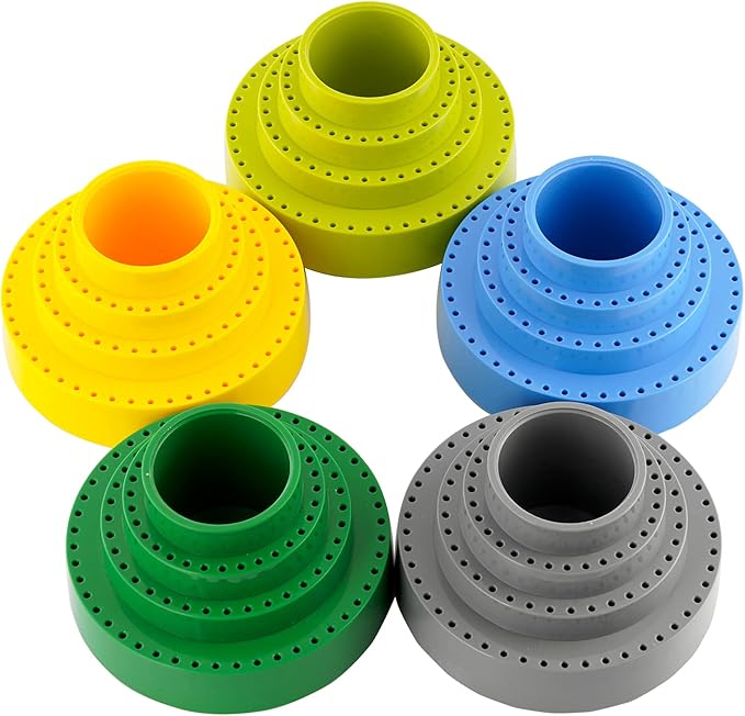 DZQ Rotating Bur Holder 116 Holes,Rotary Tool Holder 1/8" Diameter,Mandrel Drill Holder 360 Degree Rotating,for Drill Home and Garage Tool Accessories(Gray)