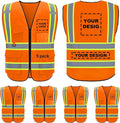 BeautyWill Custom Safety Vest Logo Class 2 High Visibility Reflevtive Vest Outdoor Protective Workwear