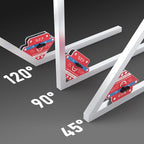 YESWELDER Switchable Arrow Welding Magnet 2 Pieces 66-110LBs On/Off Switch Arrow Magnetic Welding Holder