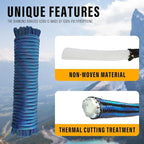 Diamond Braided Polypropylene Rope Nylon Rope Mix Thick Heavy Duty Ropes 3/8 inch 60ft High Strength Perfect for Clothesrope Camping Hiking and Other Outdoor Activities Blue
