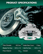 SCITOO 18B5213 18B5212 Disc Brake Calipers Assembly with Bracket Fit For Ford For Flex 2009 For Lincoln For MKS 2009 2010 2011