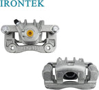 IRONTEK 19B3100+19B3101 Rear Brake Caliper Passenger & Driver Side Caliper Assembly Fit Kia [2006-2001 Optima, 05-10 Sportage], Fit Hyundai [06-08 Sonata, 05-09 Tucson]