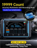 FNIRSI 2C53P Handheld Tablet Oscilloscope Multimeter DDS Signal Generator 3 in 1, 2CH Automotive Oscilloscope Multimeters with 50Mhz Bandwidth, 19999 Counts, 250MS/s Sampling, 4.3 inch Touch Screen