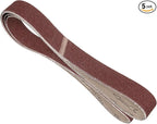 5 Pcs Sanding Belts 2 x 82 Inch 36 Grit Aluminum Oxide Abrasive Sandpaper for Belt Sander Metal Grinding Wood Working Weld Rust Removal